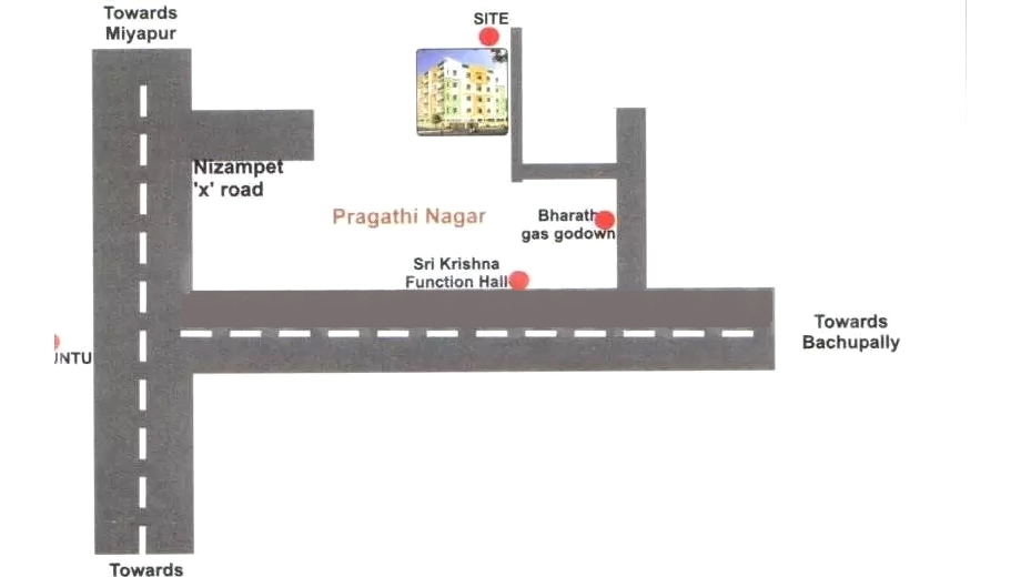 Location of Sai Srinivasa Tulip Plaza - Image 390721
