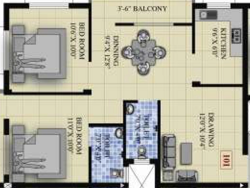 2 BHK Flat in Sai Sabita Residency in Shampur, Bhubaneswar - Image 912538