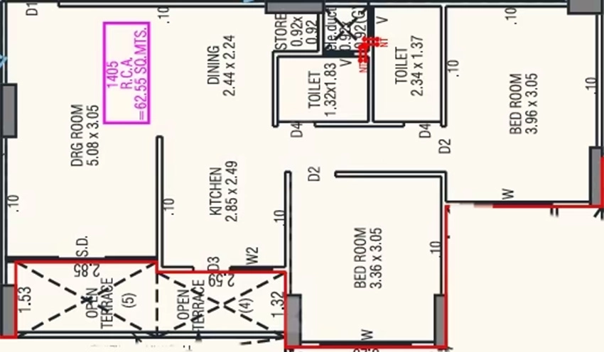 2 BHK Flat in Dharti Padmambica in Memnagar, Ahmedabad - Image 912425