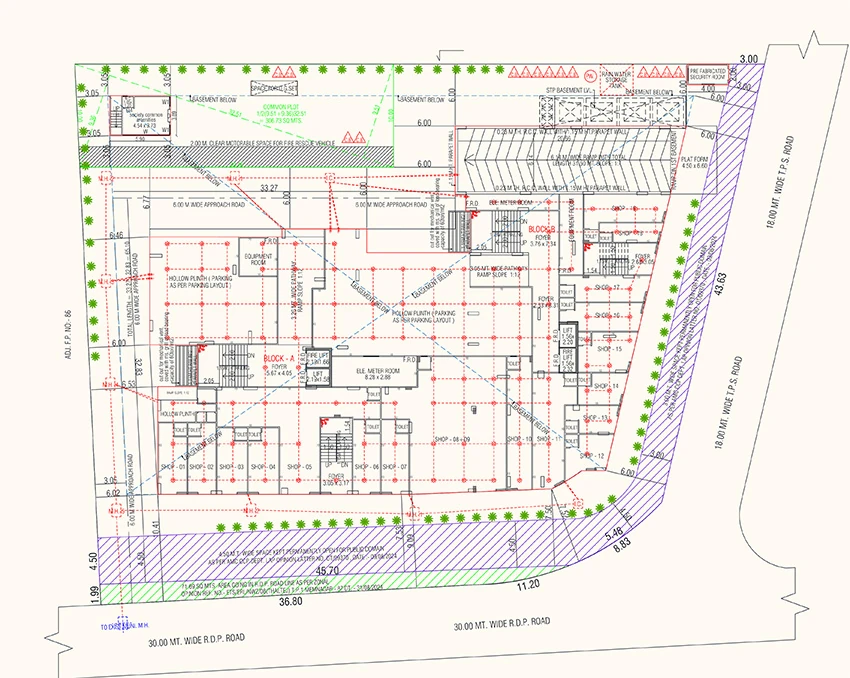 Master Plan of Commercial Dharti Padmambica in Memnagar, Ahmedabad - Image 390214