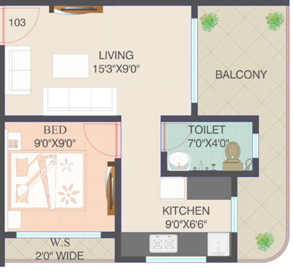 1 BHK Flat in Craftstone River Valley in Khopoli, Navi Mumbai - Image 912925