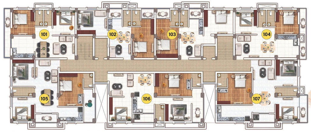 Floor Plan of Ariscon Hridaya Palace in Tamando, Bhubaneswar - Image 390469