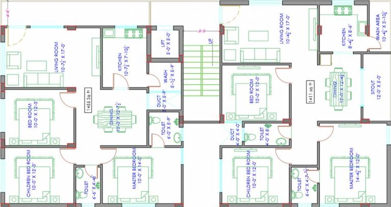 Floor Plan of Sindhu Haritha Krishna Kunj in Medipally, Hyderabad - Image 390714