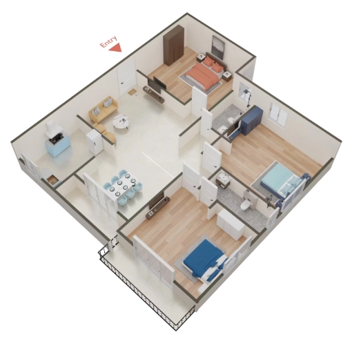 3 BHK Flat in Swastik Enclave in Tamando, Bhubaneswar - Image 915689