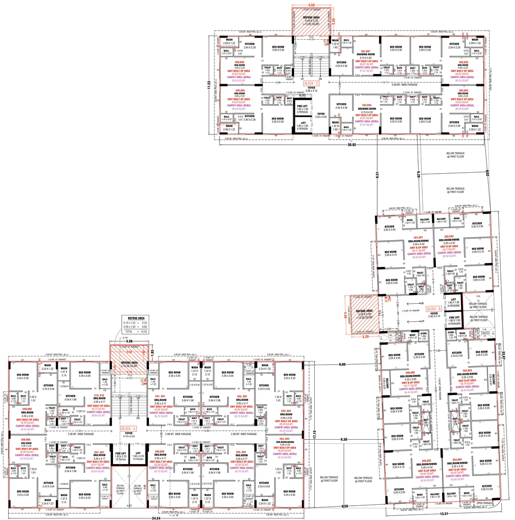 Floor Plan of Greenearth Pragati Two in Narolgam, Ahmedabad - Image 390265