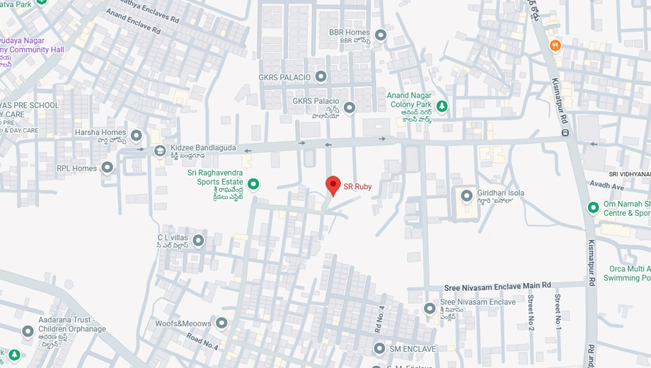 Location of SR Ruby in Gandipet, Hyderabad - Image 390744