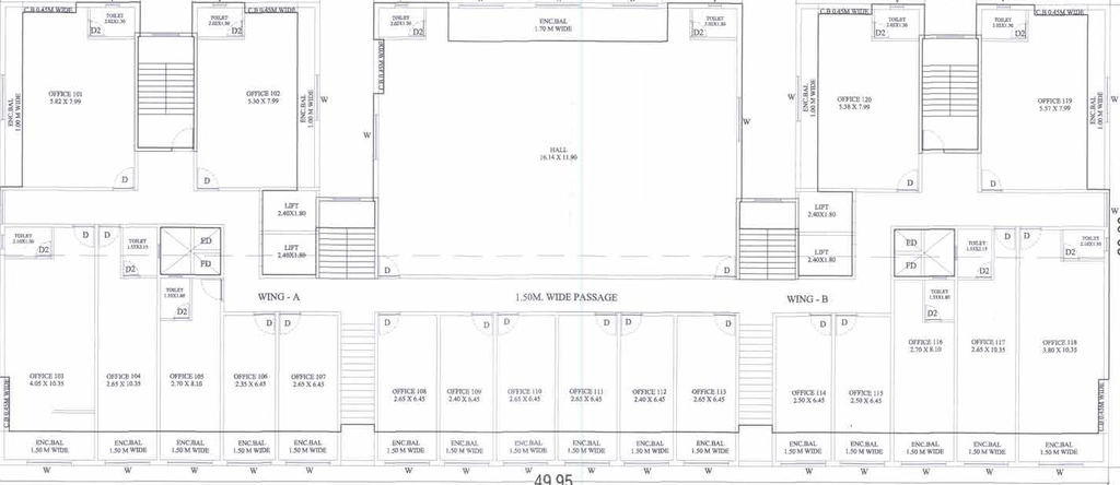 Floor Plan of Commercial Ashiyana Infinity in Khopoli, Navi Mumbai - Image 391774
