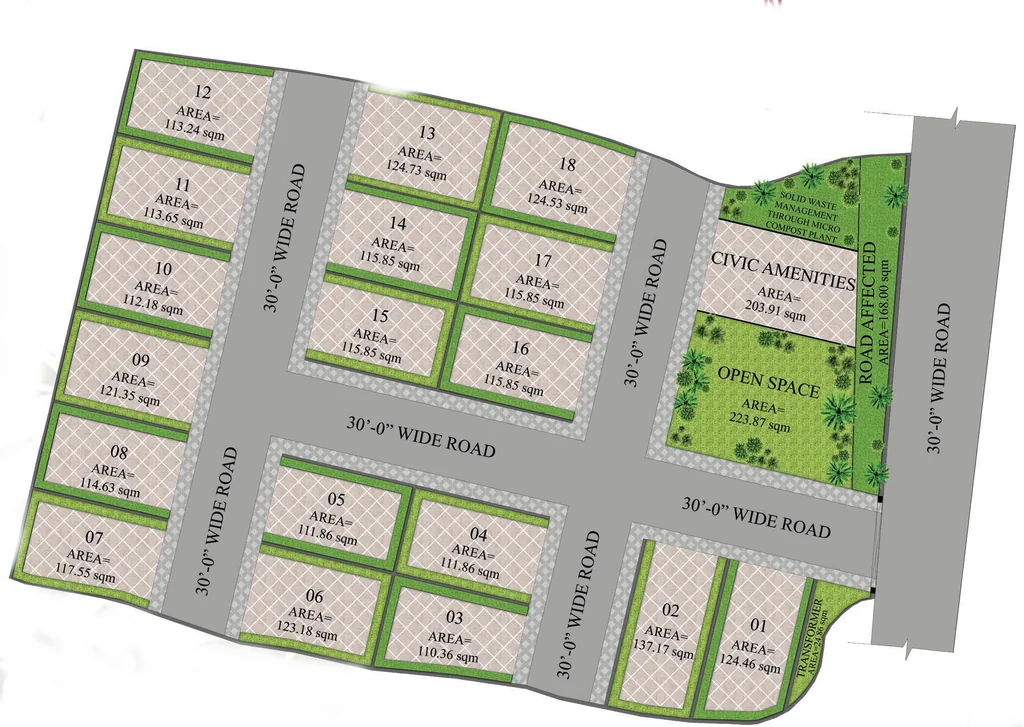 Master Plan of Bansidhar Swain Housing Project in Tamando, Bhubaneswar - Image 390493