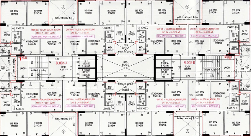 Floor Plan of HR Shree Sopan Homes in GIDC Naroda, Ahmedabad - Image 390282