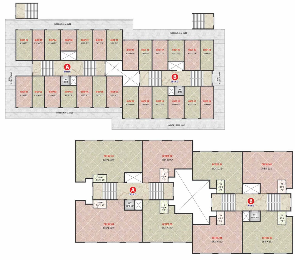 Floor Plan of Commercial Classic Central Plaza in Khopoli, Navi Mumbai - Image 391467