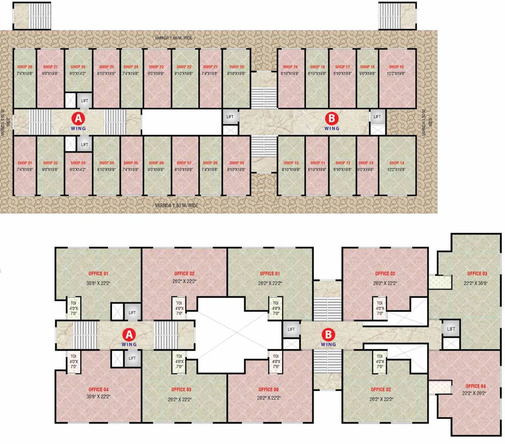 Floor Plan of Commercial Classic Central Plaza in Khopoli, Navi Mumbai - Image 391468