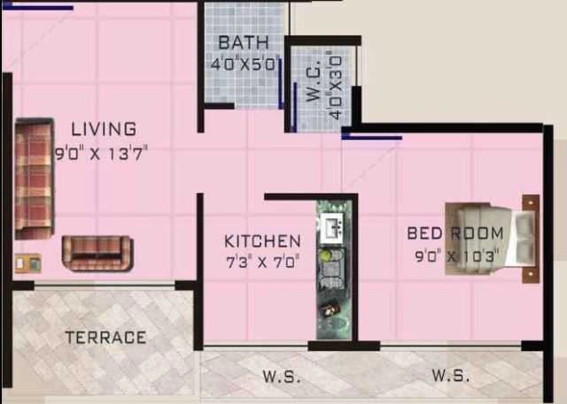 1 BHK Flat in Trust Raghunath Vihar in Khopoli, Navi Mumbai - Image 912943
