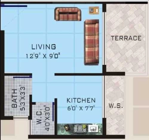 1 RK Studio Apartment in Trust Raghunath Vihar in Khopoli, Navi Mumbai - Image 912942