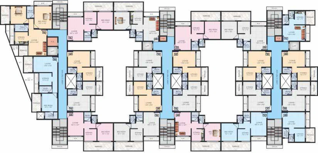 Floor Plan of Trust Raghunath Vihar in Khopoli, Navi Mumbai - Image 391480