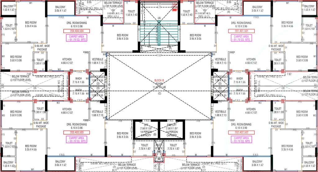 Floor Plan of Harasiddh Avant by the Park in New Ranip, Ahmedabad - Image 390325