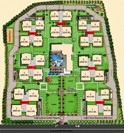 Master Plan of Trendset Winz in Financial District, Hyderabad - Image 391043