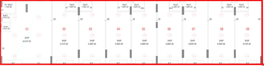 Floor Plan of Commercial Jal Highland Heights in Nana Chiloda, Ahmedabad - Image 390350