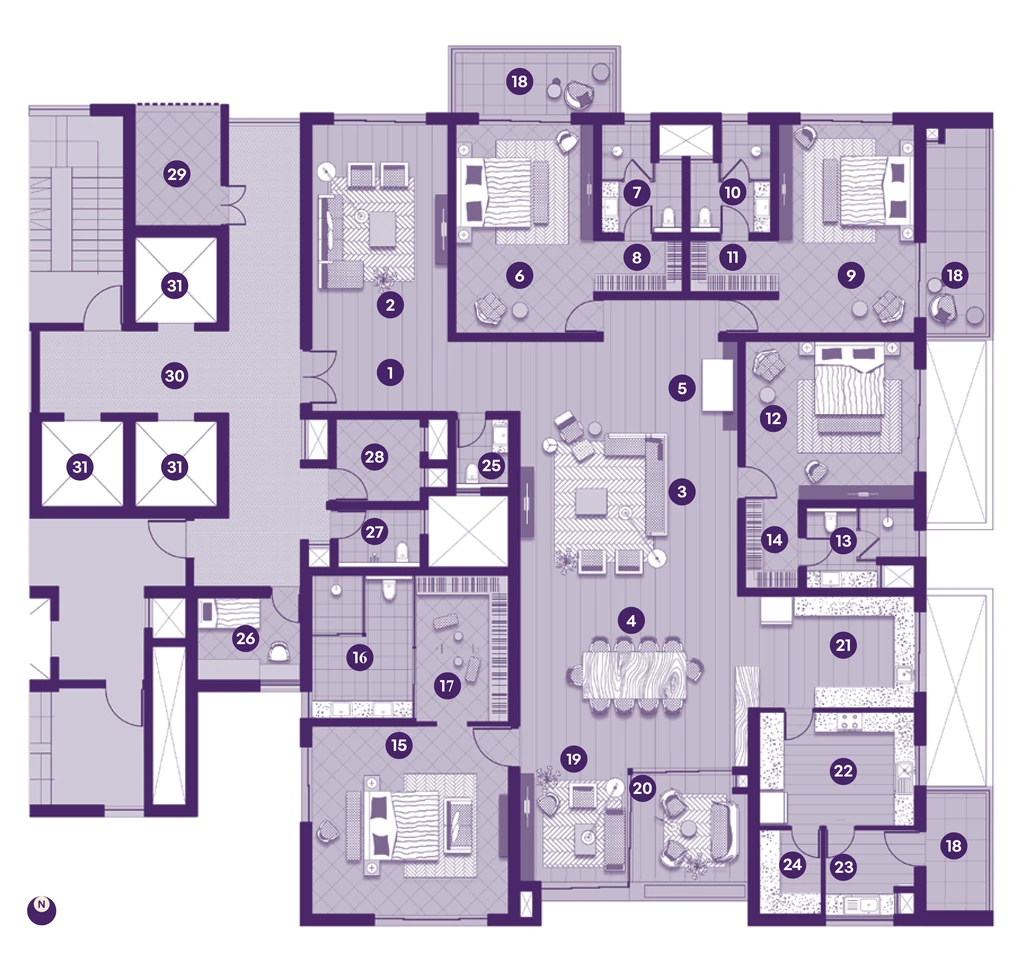 4 BHK Flat in Kurra Amaris in Serilingampally, Hyderabad - Image 912730