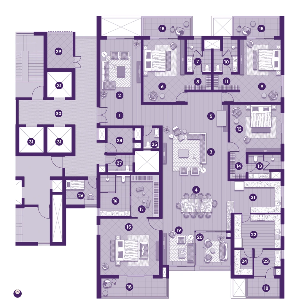 4 BHK Flat in Kurra Amaris in Serilingampally, Hyderabad - Image 912731