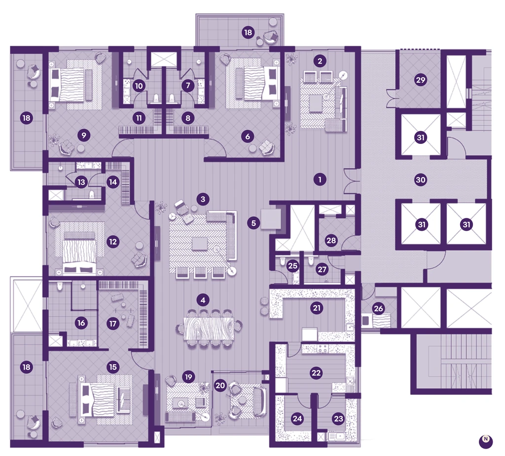 4 BHK Flat in Kurra Amaris in Serilingampally, Hyderabad - Image 912732
