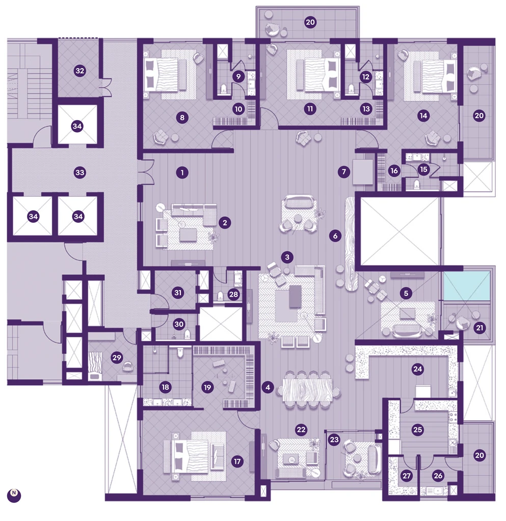 4 BHK Flat in Kurra Amaris in Serilingampally, Hyderabad - Image 912733