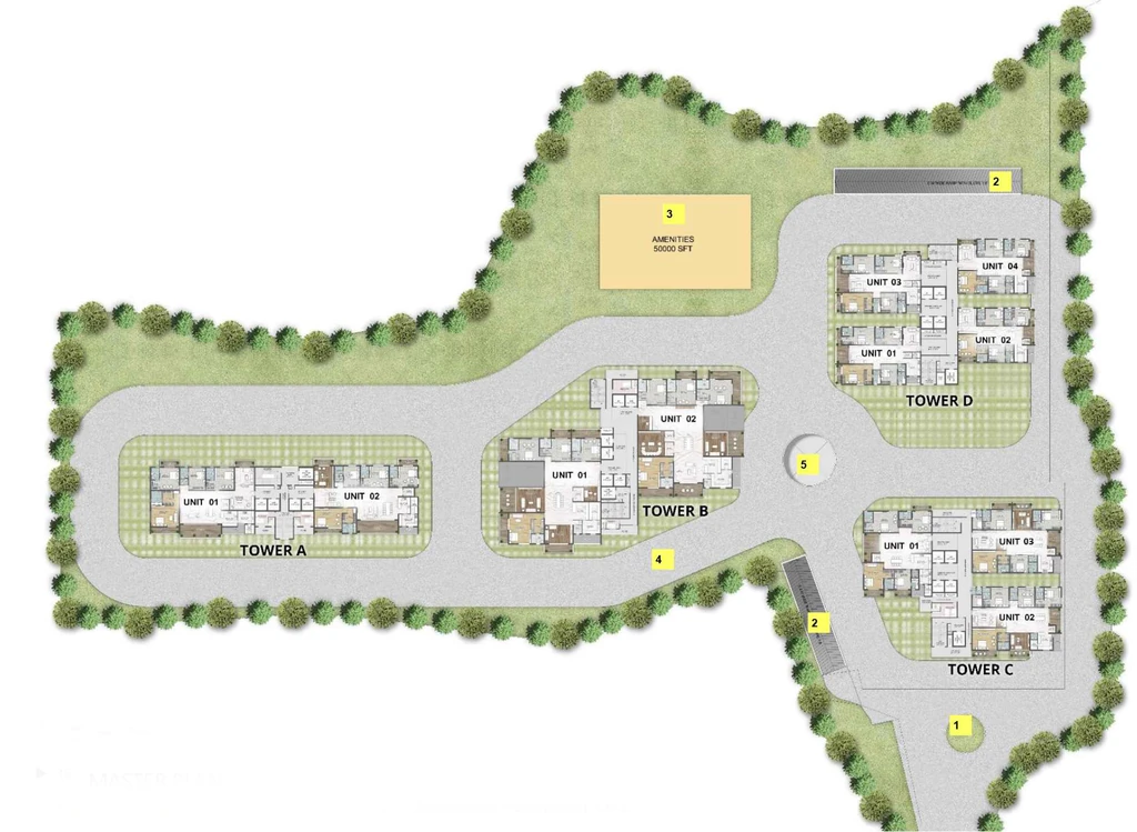 Master Plan of Sree Varaaha Aurum in Financial District, Hyderabad - Image 390992