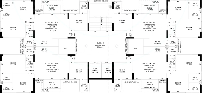 Floor Plan of Krisent Ananta Storeys in Ghatlodiya, Ahmedabad - Image 390381