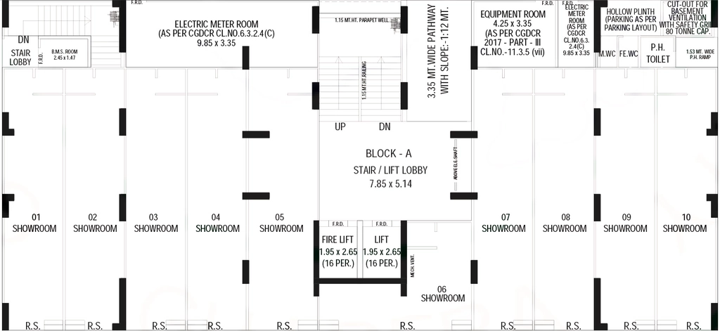 Floor Plan of Commercial Krisent Ananta Storeys in Ghatlodiya, Ahmedabad - Image 390396