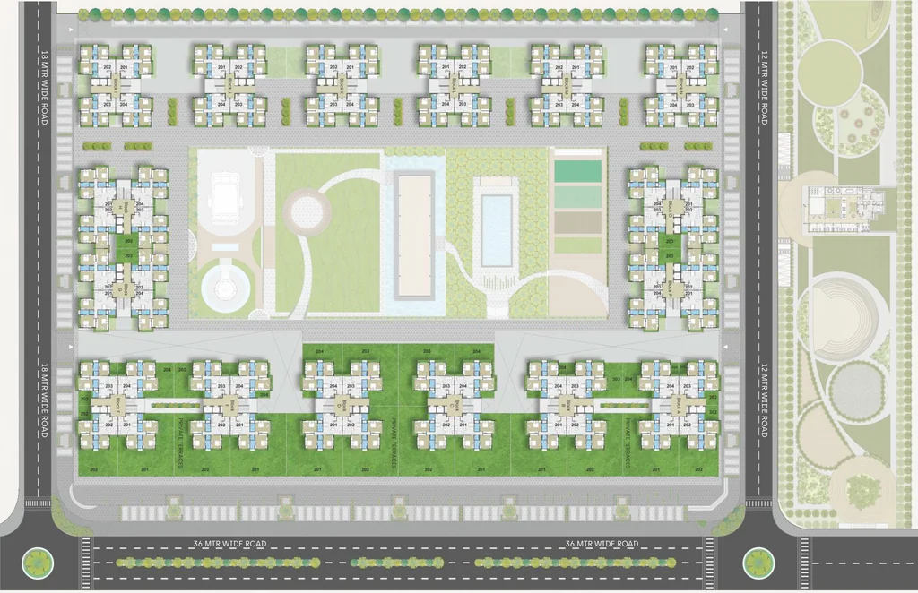 Master Plan of Laxmi The Universe in Hanspura, Ahmedabad - Image 390429