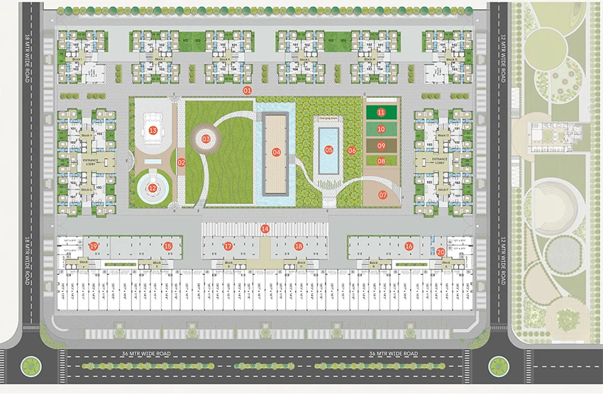 Master Plan of Commercial Laxmi The Universe in Hanspura, Ahmedabad - Image 390447