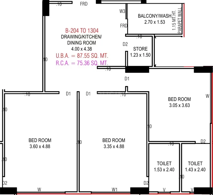 3 BHK Flat in Meras Azzaro in Gota, Ahmedabad - Image 912535
