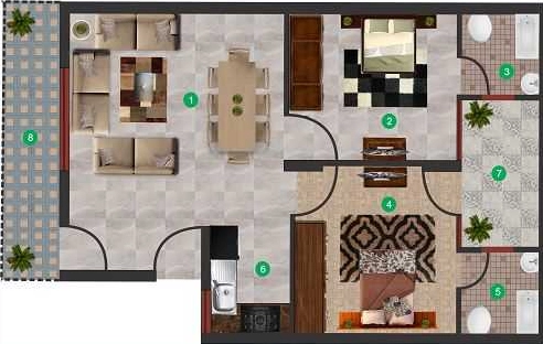 2 BHK Flat in RC NH Homes in Mohali, Chandigarh - Image 912557