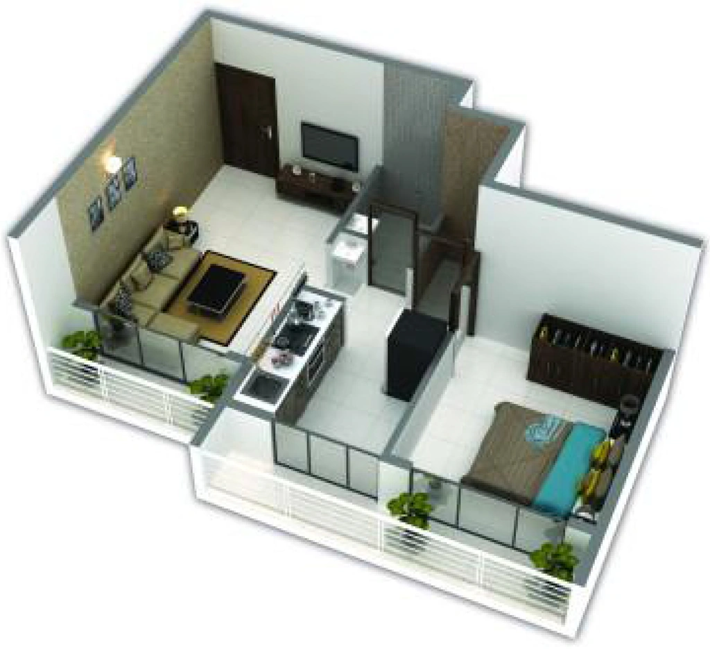 1 BHK Flat in Shreeji Hillwood in Khopoli, Navi Mumbai - Image 912951