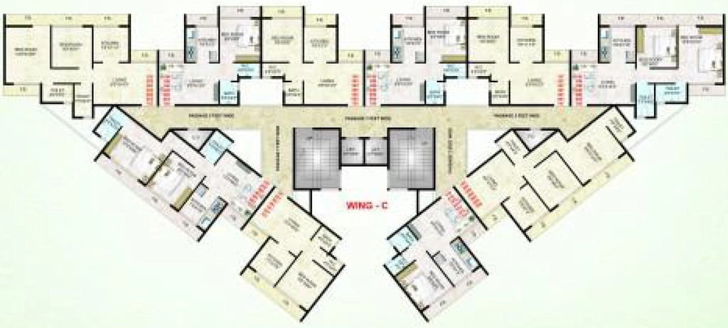 Floor Plan of Shreeji Hillwood in Khopoli, Navi Mumbai - Image 391496