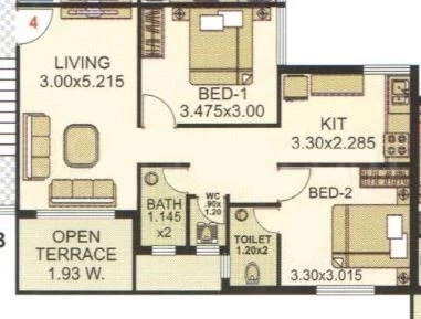 2 BHK Flat in Ashiyana Lakeview in Khopoli, Navi Mumbai - Image 912920