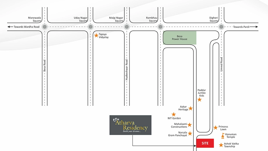Location of Commercial Maytas Atharva Residency - Image 391310