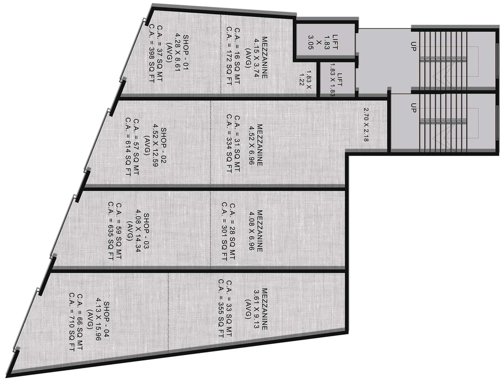 Floor Plan of Kalyan Square in Kalyan West, Thane - Image 391800