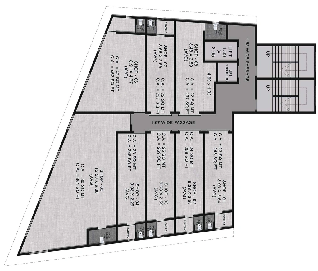 Floor Plan of Kalyan Square in Kalyan West, Thane - Image 391799