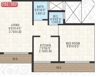 1 BHK Flat in Tulsi Landmark in Karjat, Thane - Image 912955