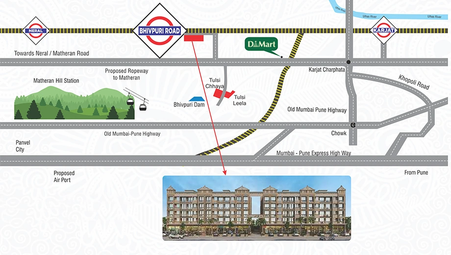 Location of Commercial Tulsi Landmark in Karjat, Thane - Image 398484