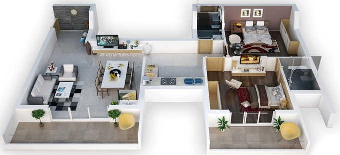 2 BHK Flat in Montag Greens in Karjat, Thane - Image 912958