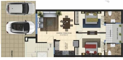 2 BHK Flat in Wisteria Nav Floors in Mohali, Chandigarh - Image 912587