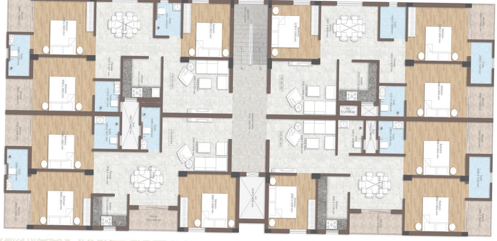 Floor Plan of Altzeb Rustic View in Trisulia, Bhubaneswar - Image 390807
