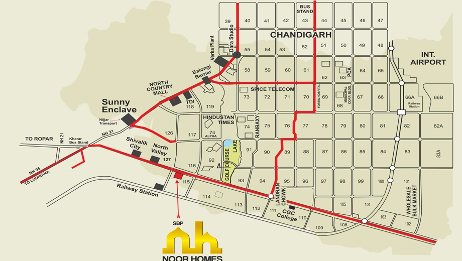 Location of GGP Noor Homes - Image 390646