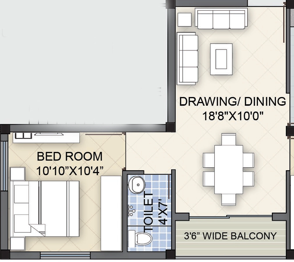 1 BHK Flat in Debolina Sai Sradha Enclave in Trisulia, Bhubaneswar - Image 912647