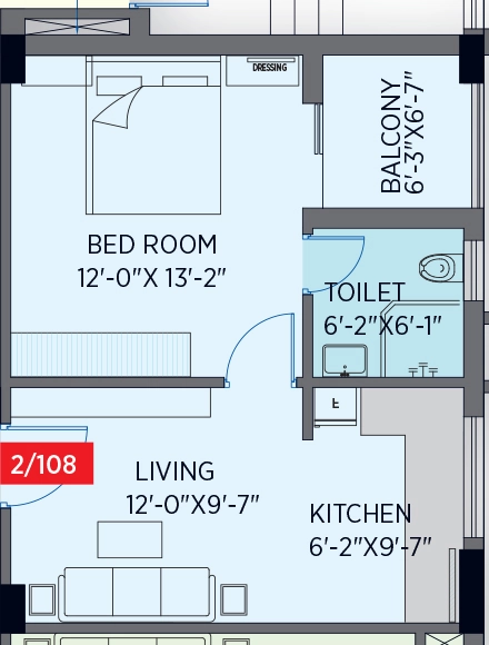 1 BHK Flat in Kandoi Kingston Business Parrk in Cuttack, Bhubaneswar - Image 912658