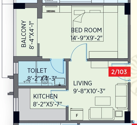 1 BHK Flat in Kandoi Kingston Business Parrk in Cuttack, Bhubaneswar - Image 912659