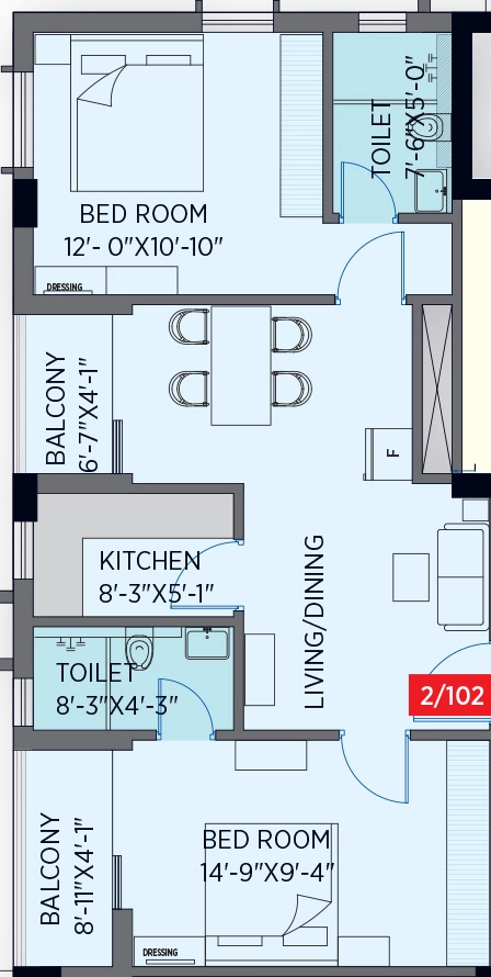 2 BHK Flat in Kandoi Kingston Business Parrk in Cuttack, Bhubaneswar - Image 912660