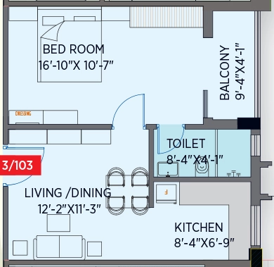 1 BHK Flat in Kandoi Kingston Business Parrk in Cuttack, Bhubaneswar - Image 912657