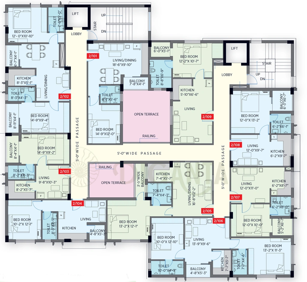 Floor Plan of Kandoi Kingston Business Parrk in Cuttack, Bhubaneswar - Image 390873